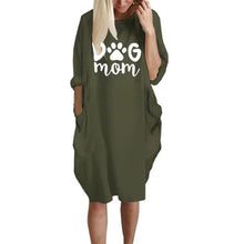 Load image into Gallery viewer, 2019 DOG MOM Letters Print Tshirt For Women Pocket Plus Size T-Shirt Female Women Femme Plus Size Fall Club Tops T-shirts New