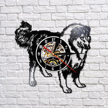 Load image into Gallery viewer, Schnauzer Dog Breed Wall Watch Rough Collie Club Vinyl Record Wall Clock Puppy Animal Hound Pet Store Wall Art Decorative Clock