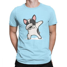 Load image into Gallery viewer, Funny Funny Dabbing Pied French Bulldog Dog Lover Tshirt Men 100 Percent Cotton T Shirt 2020 Clothes
