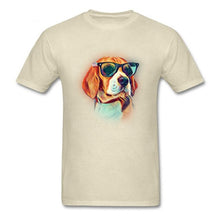 Load image into Gallery viewer, Watercolor Painting Anime Tshirts Beagle Neon Dog Sunshine Printed On T Shirt For Boy Women Men Unisex Regular Tee-Shirt