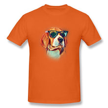 Load image into Gallery viewer, Watercolor Painting Anime Tshirts Beagle Neon Dog Sunshine Printed On T Shirt For Boy Women Men Unisex Regular Tee-Shirt