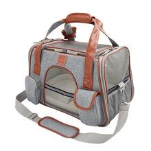 Load image into Gallery viewer, Pet Cat Dog Carrier Car Seat Basket Dog Booster Seat Soft Side Carrier Pet Travel Protector Dog Bags For Small Dog Dog Backpack