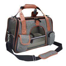Load image into Gallery viewer, Pet Cat Dog Carrier Car Seat Basket Dog Booster Seat Soft Side Carrier Pet Travel Protector Dog Bags For Small Dog Dog Backpack