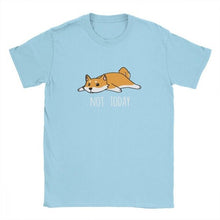 Load image into Gallery viewer, Mens Tshirt Not Today Shiba Inu Dog Tees Funny T Shirts for Men Short Sleeve Clothes High Quality Tee Shirt 100% Cotton Tops