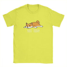 Load image into Gallery viewer, Mens Tshirt Not Today Shiba Inu Dog Tees Funny T Shirts for Men Short Sleeve Clothes High Quality Tee Shirt 100% Cotton Tops