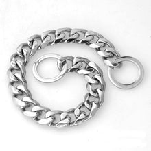 Load image into Gallery viewer, 15mm Strong Various Color Stainless Steel Dog Collar Dogs Training Choke Chain Collars for Large Dogs Pitbull Bulldog Necklace
