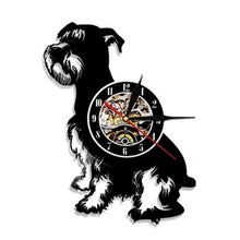 Load image into Gallery viewer, Cute Pet Dog Living Room Decoration Watch European American Style Design Retro Personality Vinyl Wall Clock Home Decor Clocks