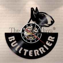 Load image into Gallery viewer, Cute Pet Dog Living Room Decoration Watch European American Style Design Retro Personality Vinyl Wall Clock Home Decor Clocks