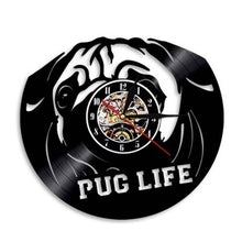 Load image into Gallery viewer, Cute Pet Dog Living Room Decoration Watch European American Style Design Retro Personality Vinyl Wall Clock Home Decor Clocks