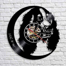 Load image into Gallery viewer, Cute Pet Dog Living Room Decoration Watch European American Style Design Retro Personality Vinyl Wall Clock Home Decor Clocks