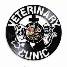 Load image into Gallery viewer, Cute Pet Dog Living Room Decoration Watch European American Style Design Retro Personality Vinyl Wall Clock Home Decor Clocks