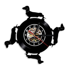 Load image into Gallery viewer, Cute Pet Dog Living Room Decoration Watch European American Style Design Retro Personality Vinyl Wall Clock Home Decor Clocks