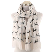 Load image into Gallery viewer, FOXMOTHER New White Pink Dalmatian Dog Scarfs Foulard Femme Bufanda Mujer Dog Scarves Women Dog Lover Gifts Mom