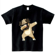 Load image into Gallery viewer, Cotton Boys Summer Tops Tee Dab Panda Dog Children funny T shirt Dabbing Dance T-shirt For Kids Girls Celebrations Tshirt NN