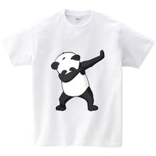 Load image into Gallery viewer, Cotton Boys Summer Tops Tee Dab Panda Dog Children funny T shirt Dabbing Dance T-shirt For Kids Girls Celebrations Tshirt NN