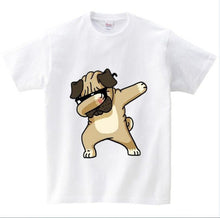 Load image into Gallery viewer, Cotton Boys Summer Tops Tee Dab Panda Dog Children funny T shirt Dabbing Dance T-shirt For Kids Girls Celebrations Tshirt NN