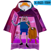 Load image into Gallery viewer, Adventure Time Finn And Jake The Dog Face T Shirt Men Women Fashion 3d Hoodie T-shirt Harajuku Streetwear Tshirt Tops Clothes