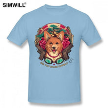 Load image into Gallery viewer, See You Space Cowboy Bebop T Shirts Men's Cute Short Sleeves Soft Cotton Akita Dog Tshirt Crew Neck T-Shirt Regular Fit Fashion