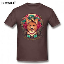 Load image into Gallery viewer, See You Space Cowboy Bebop T Shirts Men's Cute Short Sleeves Soft Cotton Akita Dog Tshirt Crew Neck T-Shirt Regular Fit Fashion