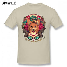 Load image into Gallery viewer, See You Space Cowboy Bebop T Shirts Men's Cute Short Sleeves Soft Cotton Akita Dog Tshirt Crew Neck T-Shirt Regular Fit Fashion