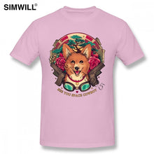 Load image into Gallery viewer, See You Space Cowboy Bebop T Shirts Men's Cute Short Sleeves Soft Cotton Akita Dog Tshirt Crew Neck T-Shirt Regular Fit Fashion