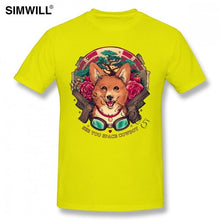 Load image into Gallery viewer, See You Space Cowboy Bebop T Shirts Men's Cute Short Sleeves Soft Cotton Akita Dog Tshirt Crew Neck T-Shirt Regular Fit Fashion