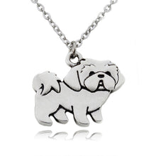 Load image into Gallery viewer, Fei Ye Paws Cute Shih Tzu Dog Pendant Necklace Boho Animal Colar Stainless Steel Chain Statement Necklaces For Women Party Gift