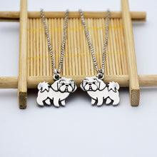 Load image into Gallery viewer, Fei Ye Paws Cute Shih Tzu Dog Pendant Necklace Boho Animal Colar Stainless Steel Chain Statement Necklaces For Women Party Gift