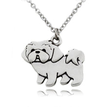 Load image into Gallery viewer, Fei Ye Paws Cute Shih Tzu Dog Pendant Necklace Boho Animal Colar Stainless Steel Chain Statement Necklaces For Women Party Gift