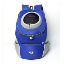 Load image into Gallery viewer, Bag for Dogs Travel Double Shoulder Backpack Dogs Bag Carrying Bleathable Mesh Pet Carrier Dog front Chest Backpack for Hiking