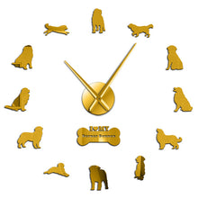 Load image into Gallery viewer, Bernese Mountain Dog Frameless Wall Clock Berner Sennenhund DIY Giant Wall Clock Bernese Cattle Dog Home Deocr Large Wall Watch