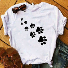 Load image into Gallery viewer, Fashion Women T Graphic Top Tshirt Love Dog Leopard Printed Summer Cute Letters Female Tee Shirt Femme Ladies Clothes T-shirt
