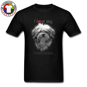 Cute Pekingese Shih Tzu Dog College Tshirt I Love My Havanese Boy Tops & Tees New Coming Round Collar 100% Cotton Youth Tees