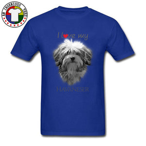 Cute Pekingese Shih Tzu Dog College Tshirt I Love My Havanese Boy Tops & Tees New Coming Round Collar 100% Cotton Youth Tees