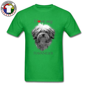 Cute Pekingese Shih Tzu Dog College Tshirt I Love My Havanese Boy Tops & Tees New Coming Round Collar 100% Cotton Youth Tees