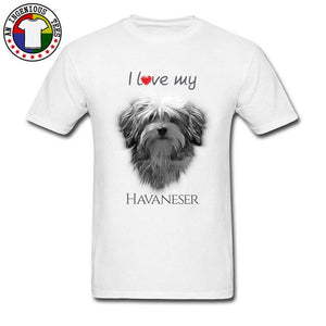 Cute Pekingese Shih Tzu Dog College Tshirt I Love My Havanese Boy Tops & Tees New Coming Round Collar 100% Cotton Youth Tees