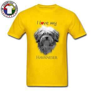 Cute Pekingese Shih Tzu Dog College Tshirt I Love My Havanese Boy Tops & Tees New Coming Round Collar 100% Cotton Youth Tees