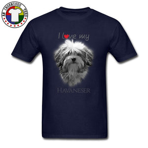 Cute Pekingese Shih Tzu Dog College Tshirt I Love My Havanese Boy Tops & Tees New Coming Round Collar 100% Cotton Youth Tees