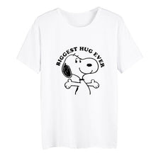 Load image into Gallery viewer, Cartoon Harajuku Cute Dog Tv Summer Plus Size Loose O-NECK Modal Short Sleeve Tshirt Woman Fashion Casual Tshirts A19516
