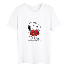 Load image into Gallery viewer, Cartoon Harajuku Cute Dog Tv Summer Plus Size Loose O-NECK Modal Short Sleeve Tshirt Woman Fashion Casual Tshirts A19516
