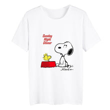 Load image into Gallery viewer, Cartoon Harajuku Cute Dog Tv Summer Plus Size Loose O-NECK Modal Short Sleeve Tshirt Woman Fashion Casual Tshirts A19516
