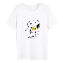 Load image into Gallery viewer, Cartoon Harajuku Cute Dog Tv Summer Plus Size Loose O-NECK Modal Short Sleeve Tshirt Woman Fashion Casual Tshirts A19516
