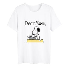 Load image into Gallery viewer, Cartoon Harajuku Cute Dog Tv Summer Plus Size Loose O-NECK Modal Short Sleeve Tshirt Woman Fashion Casual Tshirts A19516
