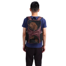 Load image into Gallery viewer, Outdoor Double Shoulder Dog Bag Backpack Pet Travel Dog Cat Carrier Mesh Windows Breathable Mesh Pet Carrier Comfort Portable
