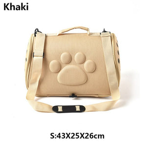 Foldable Pet Carrier Bag For Cats Dogs Travel Breathable EVA Dog Bag Collapsible Puppy Crate Handbag Carrying Bags Pets Supplie