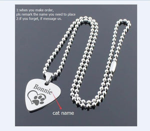 Name Necklace Dog Paw Necklace Personalized Dog Necklace Paw Print Dog Bone Initial Charm Pet Jewelry for gift YLQ0388