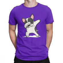 Load image into Gallery viewer, Funny Funny Dabbing Pied French Bulldog Dog Lover Tshirt Men 100 Percent Cotton T Shirt 2020 Clothes
