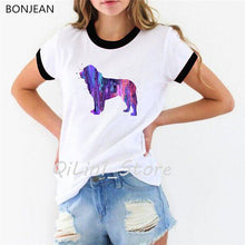 Load image into Gallery viewer, Hipster Cool Dachshund Watercolor T-Shirt femme Summer Fashion Women T Shirt Pretty Girl Casual Top tshirt Cute Dog Art Design
