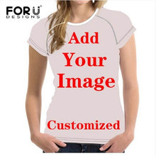 Load image into Gallery viewer, FORUDESIGNS Casual T shirts Women 2019 Cute Dog Dachshund Print Women's T-shirts Stylish O Neck Tshirts Plus Size Tumblr Clothes
