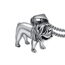 Load image into Gallery viewer, Valily New Arrival Cute French Bulldog Necklace Stainless Steel Lovely Dog Animal Pendant Necklace Jewelry for Man Women
